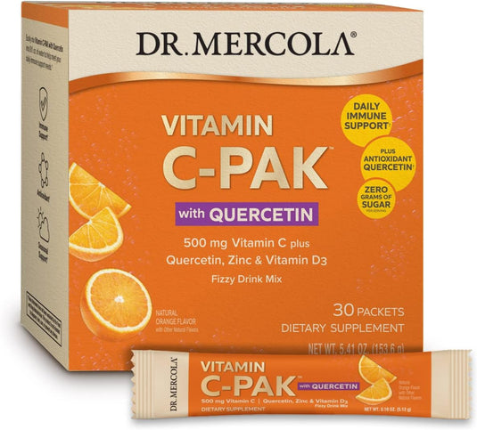 Vitamin C Pak with Quercetin 30 Packets by Dr. Mercola