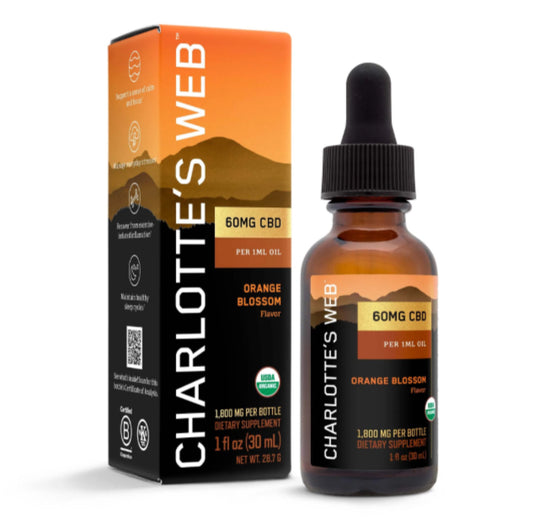 Hemp Extract 60mg - Orange Blossom - 1FL oz (Charlotte’s Web)