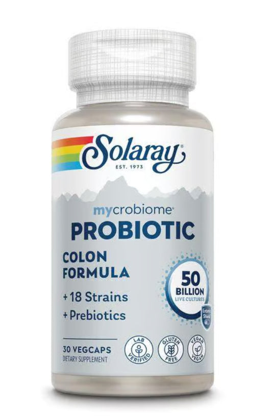 Probiotic Colon Formula - 30 Vegcaps (Solaray)