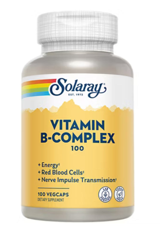 Vitamin B-Complex (100) - 100 Vegicaps (Solaray)