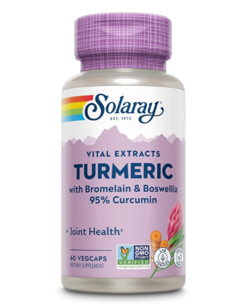 Turmeric w/ Bromelain & Boswella - 60 Vegicaps (Solaray)