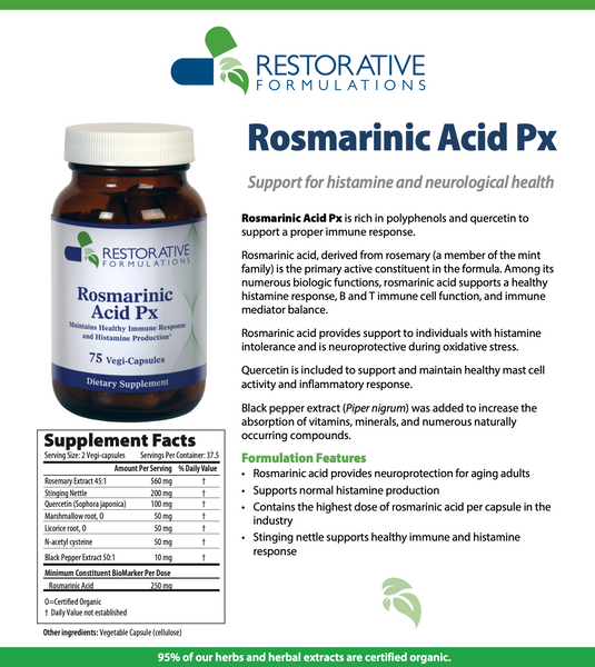 Rosmarinic Acid Px - 75 Vegi-Capsules (Restorative Formulations)