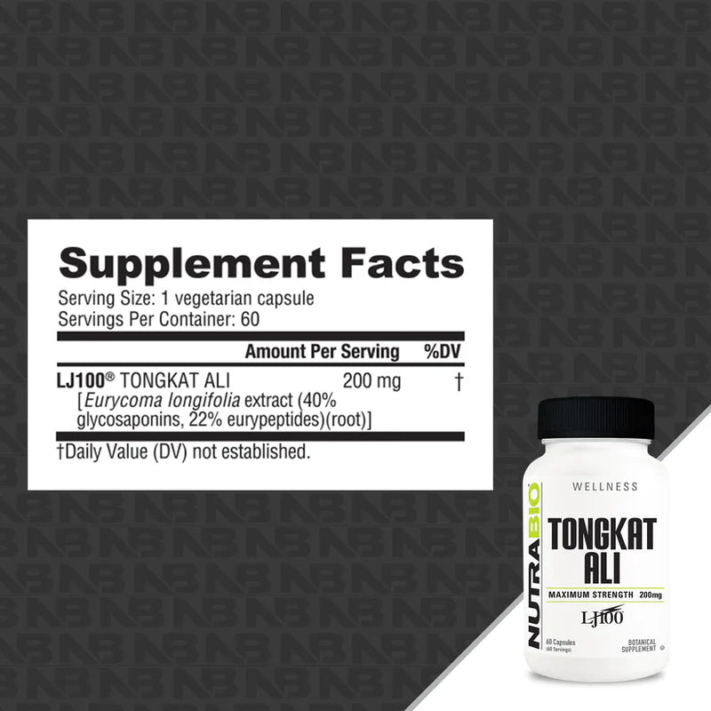 Load image into Gallery viewer, Tongkat Ali 200mg - 60 Capsules (NutraBio)
