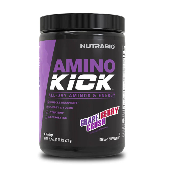 Amino Kick - 9.6 OZ Grape Berry Crush (NutraBio)