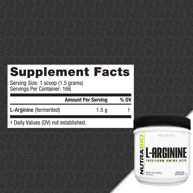 Load image into Gallery viewer, L-Arginine Powder 250 Grams - 8.8 OZ (NutraBio)
