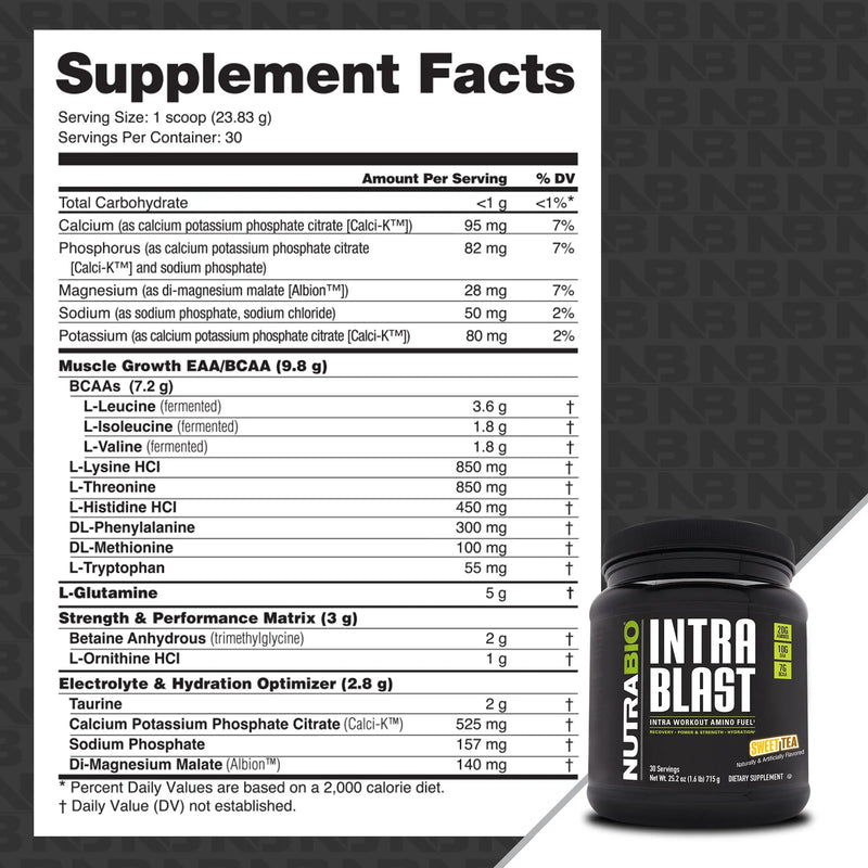 Load image into Gallery viewer, Intra Blast - 1.6 LBS Sweet Tea (NutraBio)
