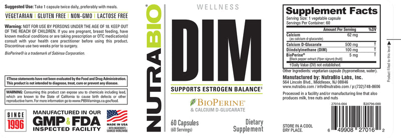 Load image into Gallery viewer, DIM - 60 Veggie Capsules by NutraBio
