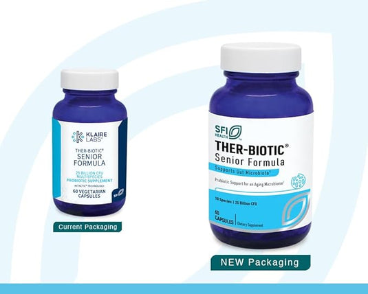 Ther-Biotic Senior Formula Probiotic - 60 Vegetarian Capsules (Klaire Labs)