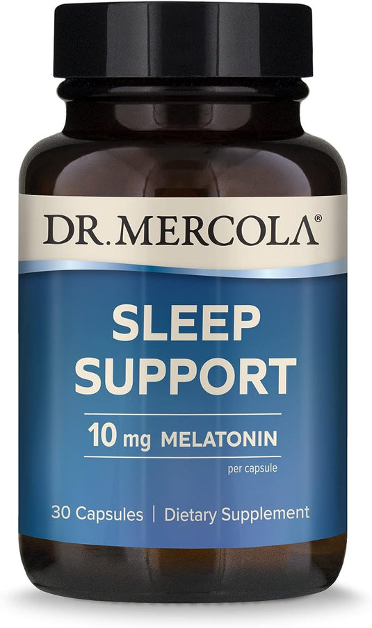Sleep Support with Melatonin 10mg 30 Caps by Dr. Mercola by Dr. Mercola