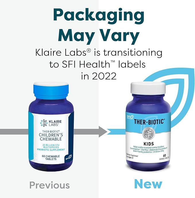 Load image into Gallery viewer, Ther-Biotic Childrens Chewable Probiotic - 60 Chews Klaire Labs
