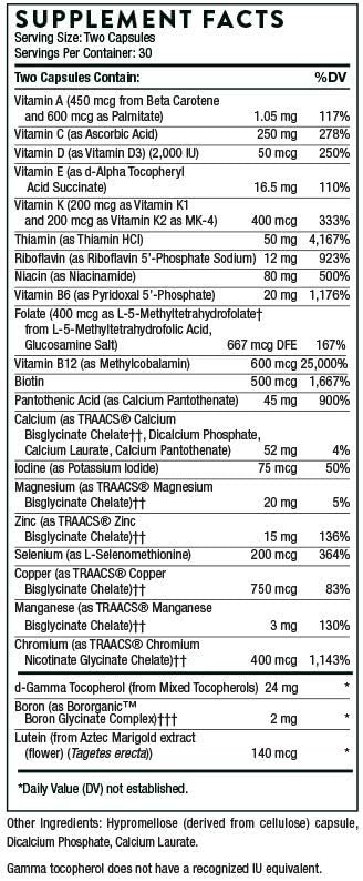 Load image into Gallery viewer, Basic Nutrients 2/Day - 60 Capsules (Thorne)
