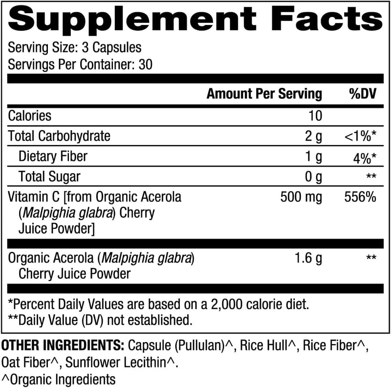 Load image into Gallery viewer, Vitamin C Acerola 30 Day 90 Caps by Dr. Mercola
