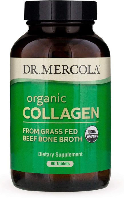 Organic Collagen from Grass Fed Beef Bone Broth 90 Tablets by Dr. Mercola by Dr. Mercola