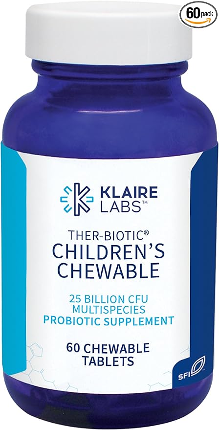Ther-Biotic Childrens Chewable Probiotic - 60 Chews Klaire Labs