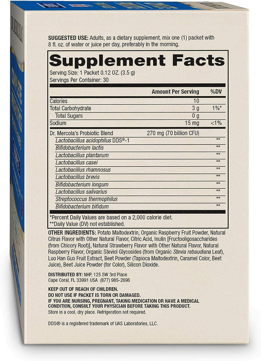 Complete Probiotics Powder Packets for Kids 30 Packets by Dr. Mercola
