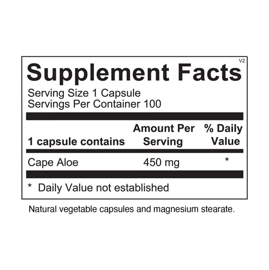 Aloe 450 - 100 Capsules (Inwell Biosciences)