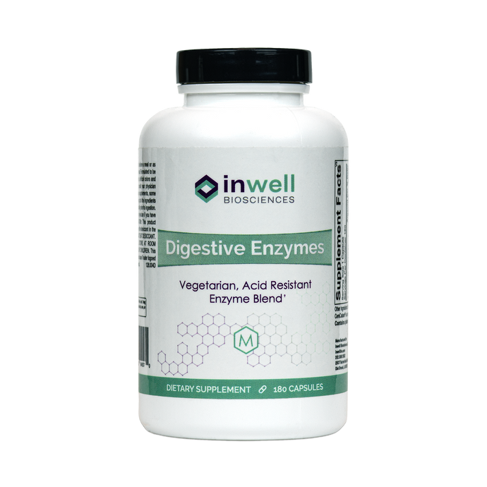 Digestive Enzymes - 180 Capsules (Inwell Biosciences)