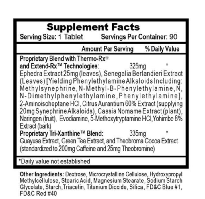 Load image into Gallery viewer, Lipodrene Hardcore 700mg - 90 Tablets (Hi-Tech Pharma)
