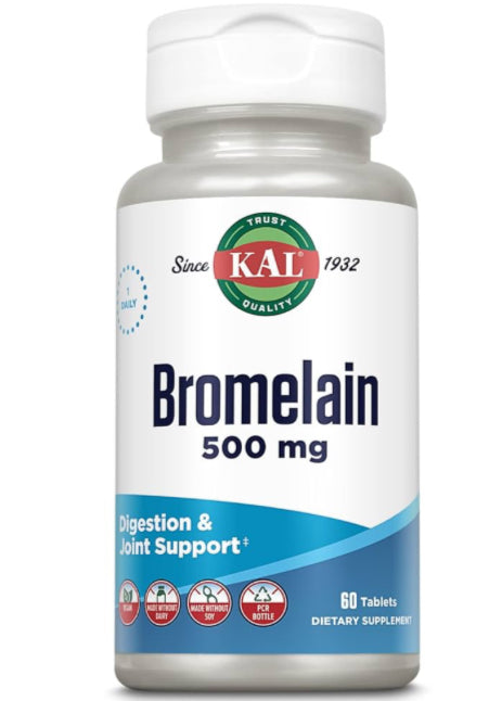 Load image into Gallery viewer, Bromelain 500mg - 60 Tablets (Kal)
