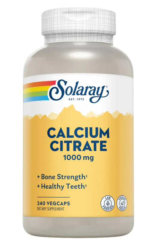 Calcium Citrate 1000mg - 240 Vegcaps (Solaray)