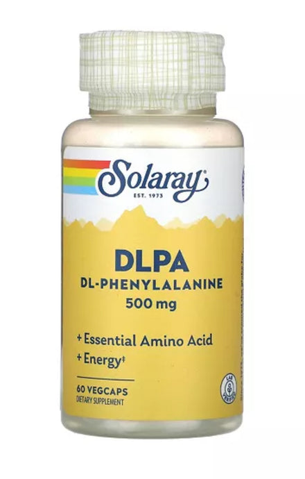 DL-Phenylalanine (DLPA) 500mg - 60 Vegcaps (Solaray)