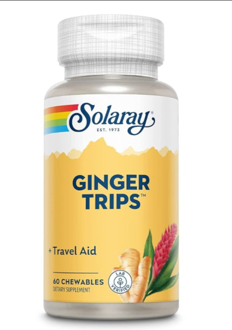 Ginger Trips - 60 Chewables (Solaray)