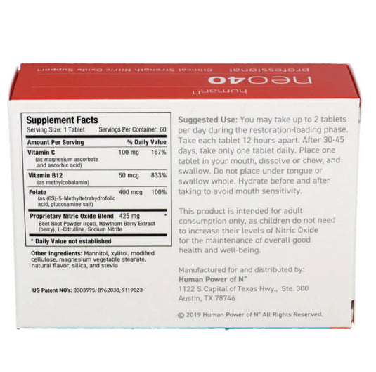 Neo 40 Professional - 60 Quick Dissolve Tablets (Humann)