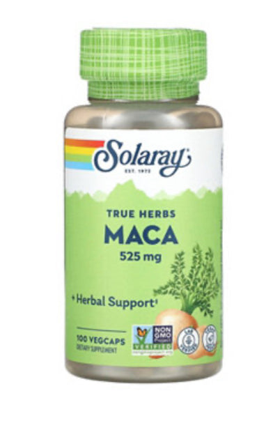 Load image into Gallery viewer, Maca 525mg - 100 Vegcaps (Solaray)
