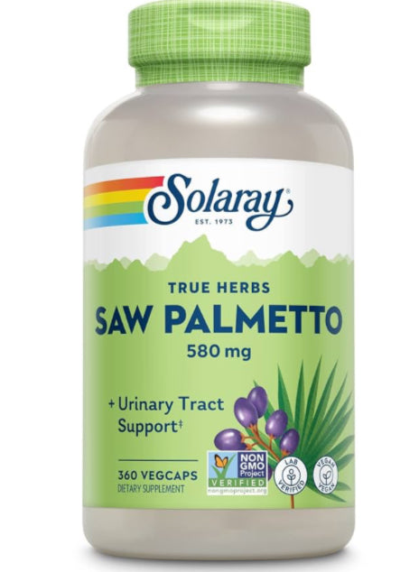 Saw Palmetto 580mg - 360 Vegcaps (Solaray)