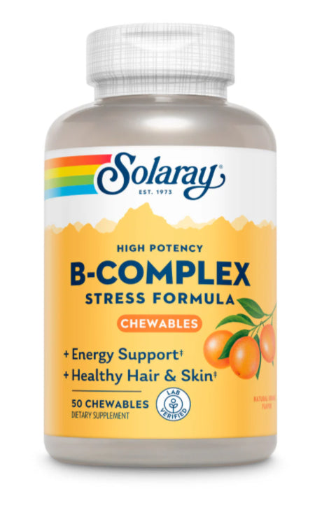 Load image into Gallery viewer, B-Complex Stress Formula - 50 Chewables (Solaray)
