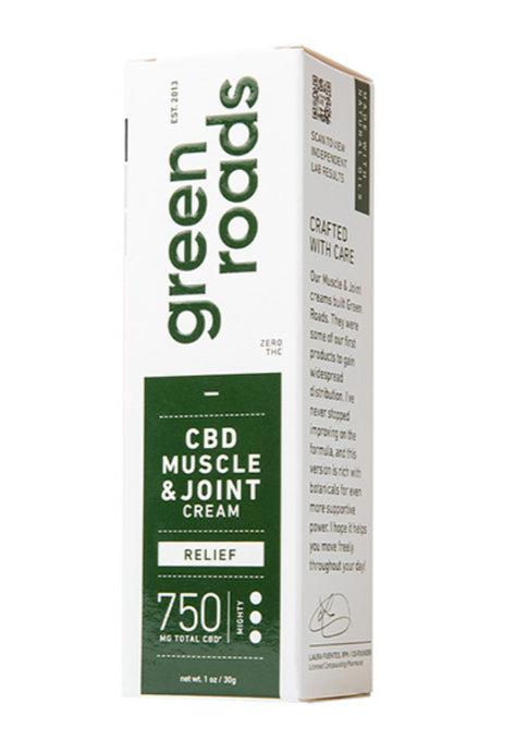Muscle & Joint Cream - Relief - 750mg - 1oz (Green Roads)
