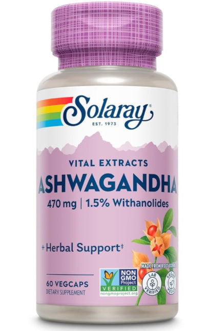Ashwaganda 470mg - 60 Vegicaps (Solaray)