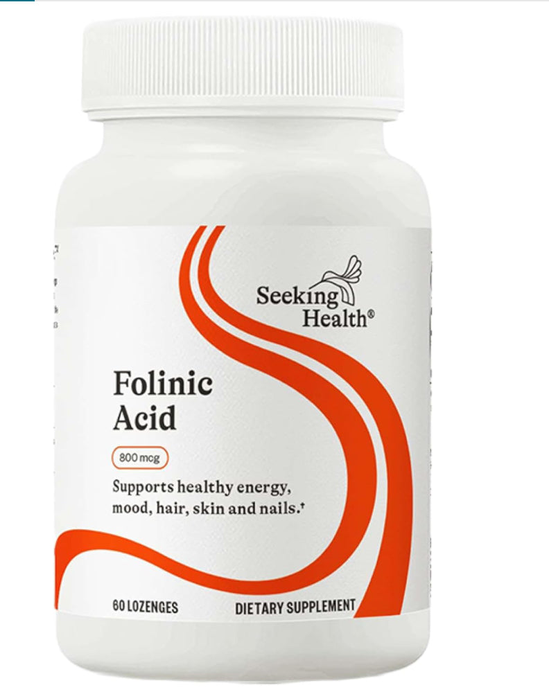 Load image into Gallery viewer, Folinic Acid 800mg - 60 Lozenges (Seeking Health)
