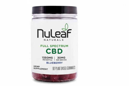 Full Spectrum Gummies 30mg - Blueberry - 90 Gummies (NuLeaf Naturals ...