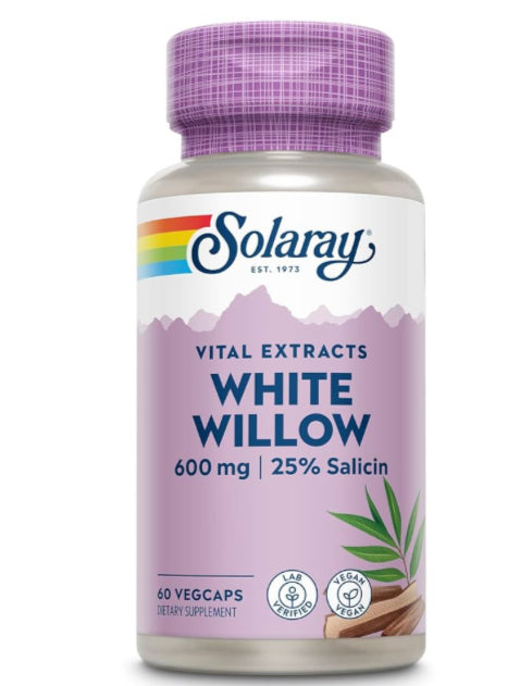 Load image into Gallery viewer, White Willow 600mg / 25% Salicin - 60 Vegcaps (Solaray)
