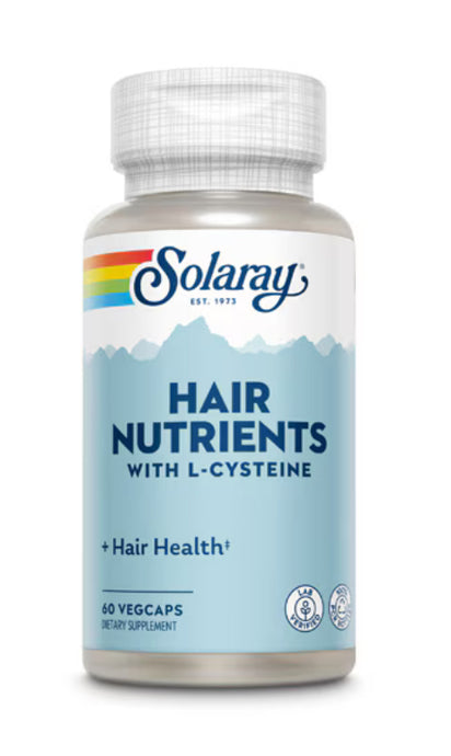 Hair Nutrients w/ L-Cysteine - 60 Vegcaps (Solaray)