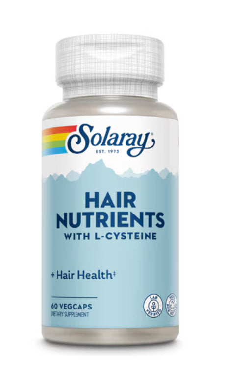 Hair Nutrients w/ L-Cysteine - 60 Vegcaps (Solaray)