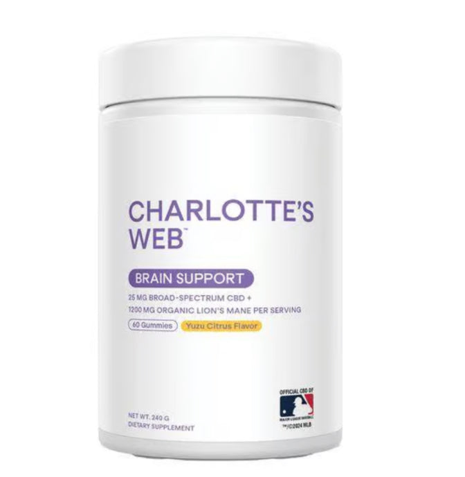 Brain Support 25mg - Yuzu Citrus Flavor - 60 Gummies (Charlotte’s Web)