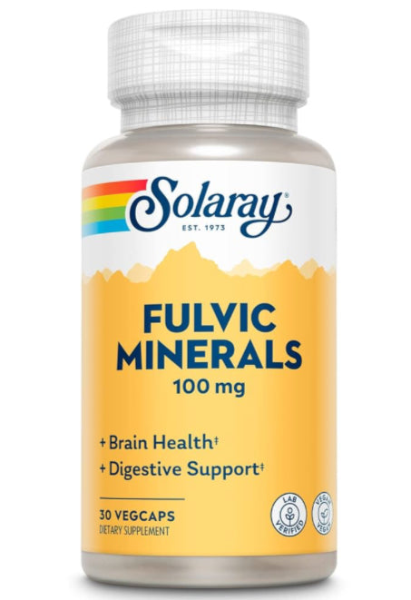 Fulvic Minerals 100mg - 30 Vegcaps (Solaray)