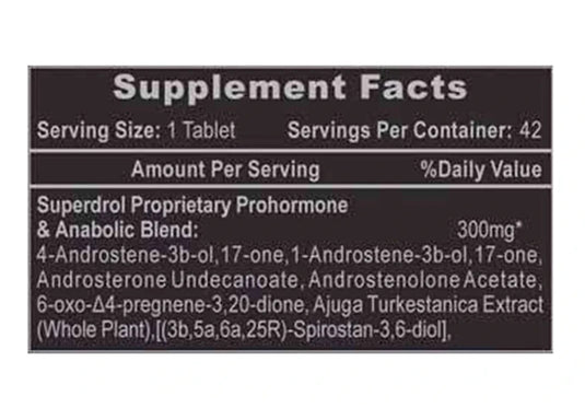 Superdrol- 42 Tablets (Hi-Tech Pharma)