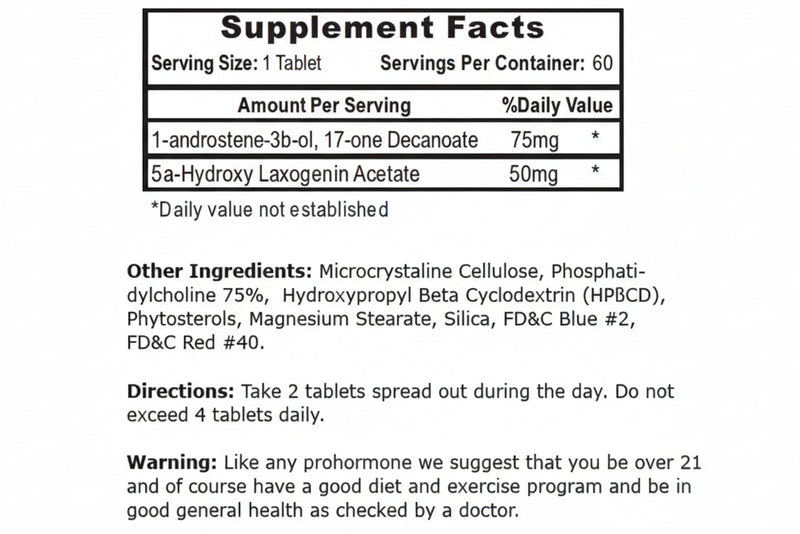 Load image into Gallery viewer, 1-AD Anabolic Agent - 60 Tablets (Hi-Tech Pharma)
