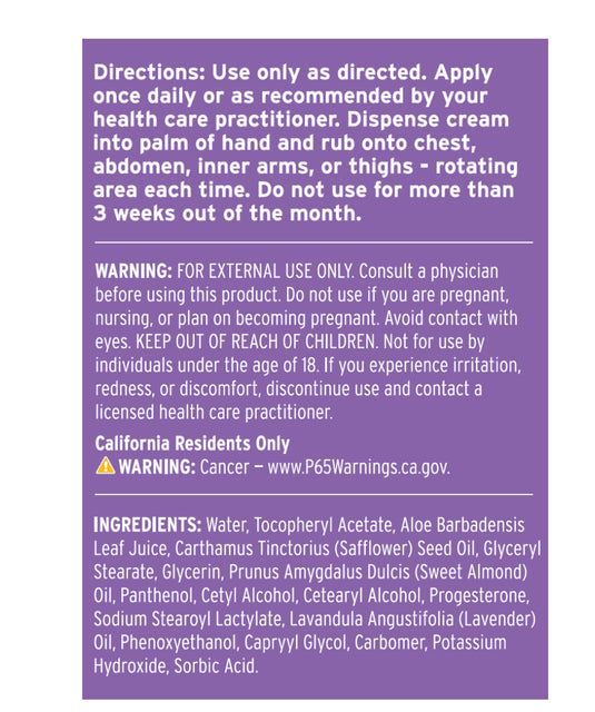 Pro-Gest Balancing Cream - With Lavender - 4oz (Emerita)