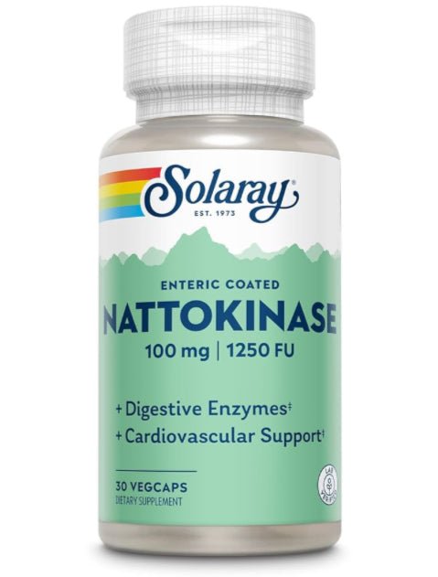 Nattokinase 100mg - 30 Vegicaps (Solaray)