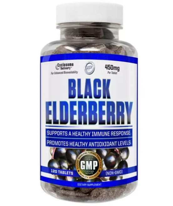 Load image into Gallery viewer, Black Elderberry 450 mg - 120 Tablets (Hi-Tech Pharma)
