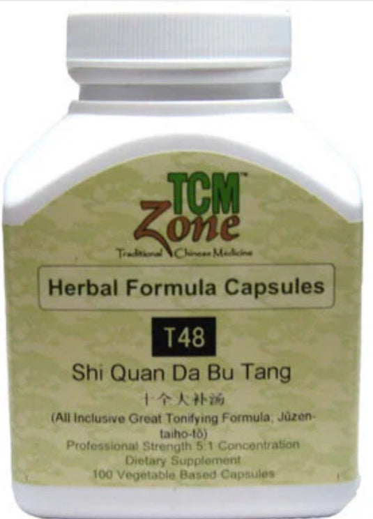 Shi Quan Da Bu Tang - 100 Vegetable Caps (TCM Zone)