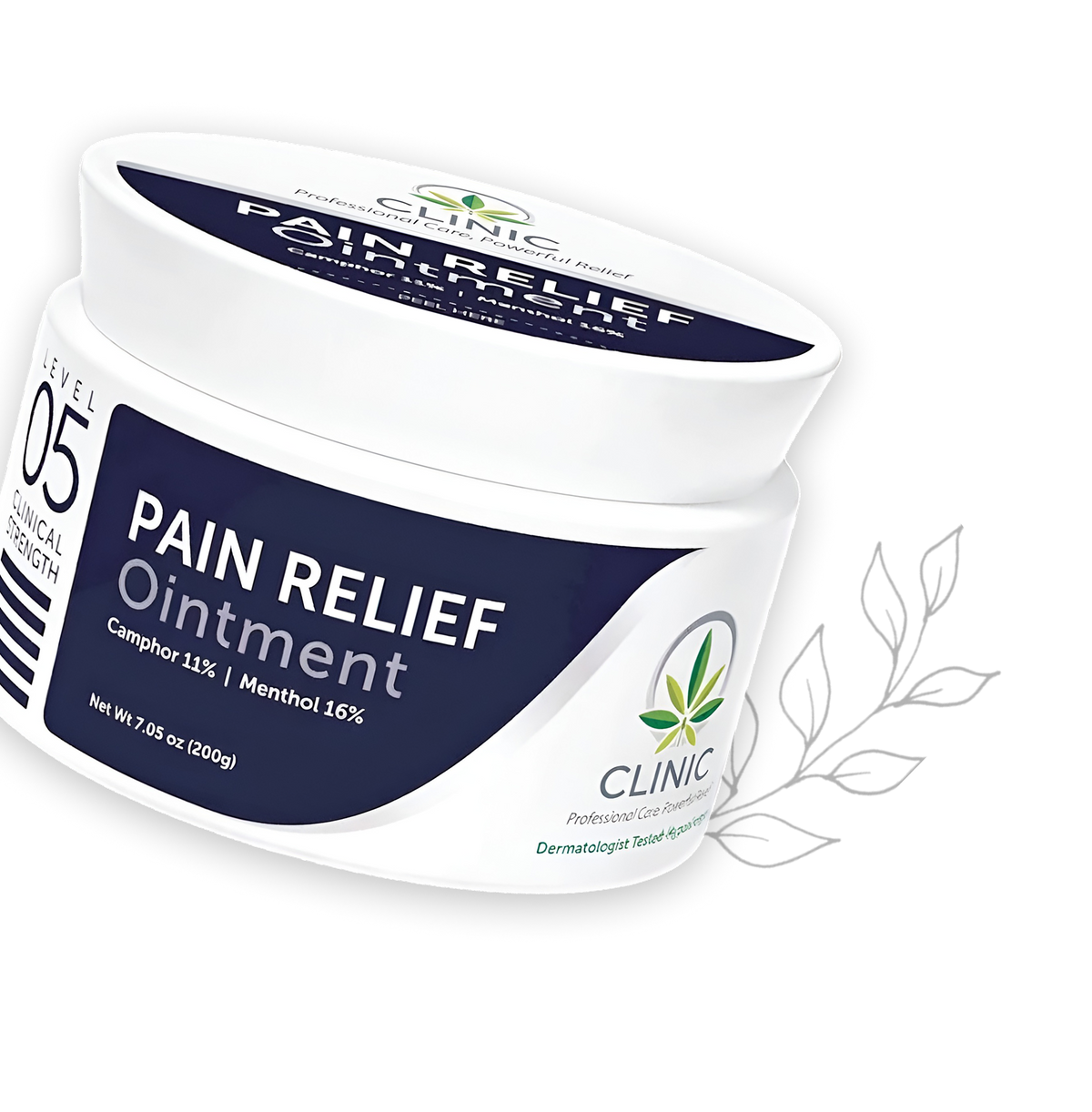 Level 05 Pain Relief Ointment - 7.05 oz (200 grams) - CLINIC