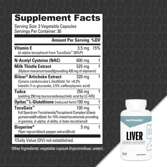 Liver - 90 Caps (NutraBio)