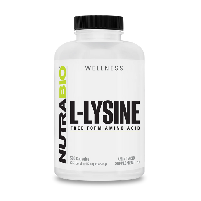 L-Lysine - 500 Caps (NutraBio)