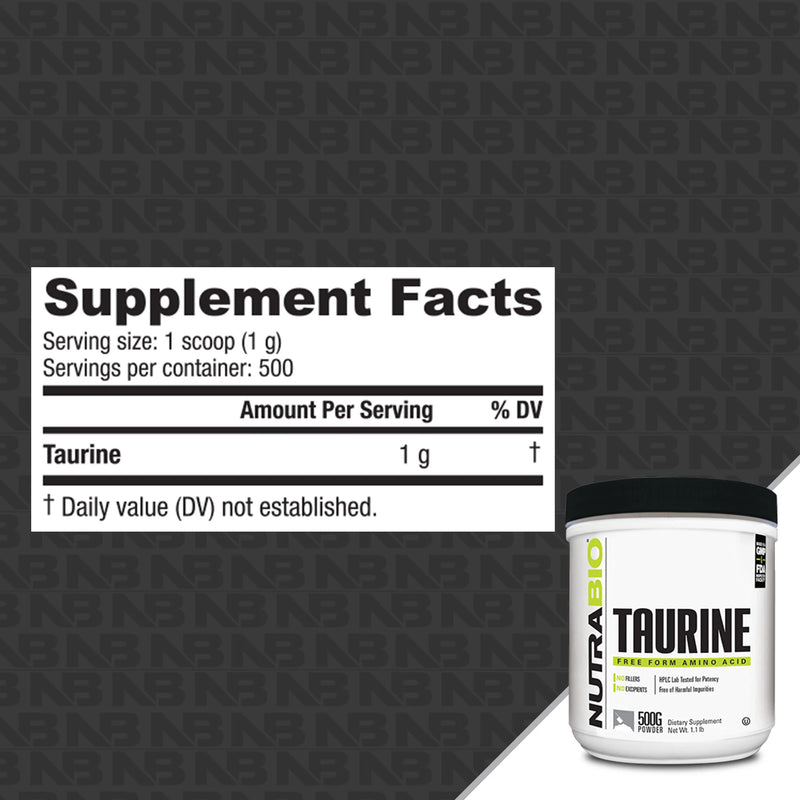 Load image into Gallery viewer, Taurine Powder - 1.1 LB (NutraBio)
