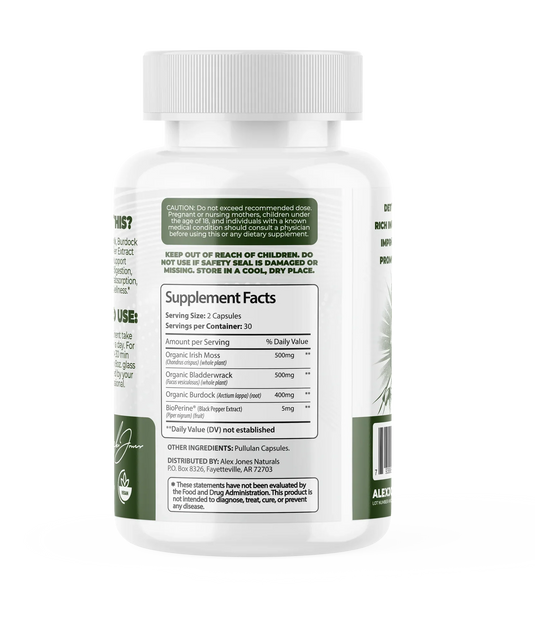 Ultimate Sea Moss - 60 Capsules (Alex Jones Naturals)